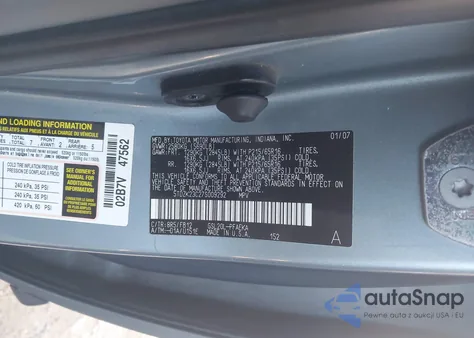 2007 Toyota Sienna Ce из США, поврежденный, VIN 5TDZK23C27S009292